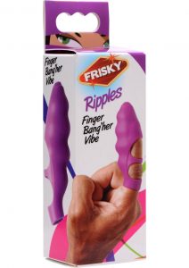 Frisky Ripples Finger Bang`her Vibe Silicone Purple