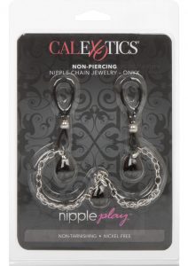 Nipply Play Non Piercing Nipple Chain Jewelry Onyx
