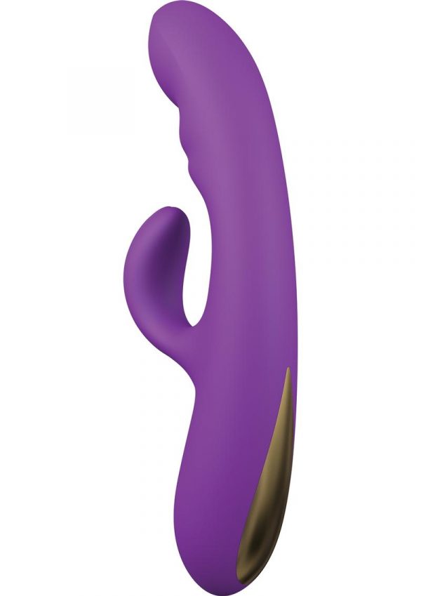 Rhythm Lavani Silicone Contoured G-Spot And Clit Stimulator USB Rechargeable Waterproof Purple