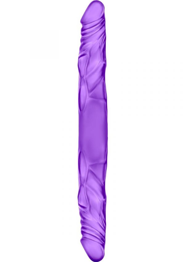 B Yours Double Dildo Jelly Purple 14 Inches