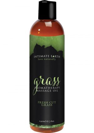 Intimate Earth Grass Aromatherapy Massage Oil Fresh Cut Grass 8oz