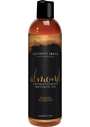 Intimate Earth Almond Aromatherapy Massage Oil Honey Almond 8oz