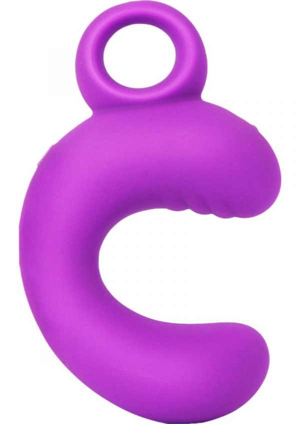 Climax Elite Diana 9x Silicone C Shaped Vibe USB Rechargeable Waterproof Purple