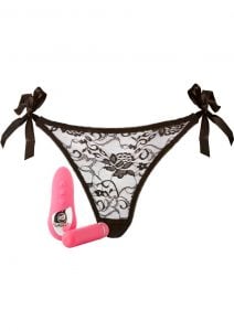 Pleasure Panty Wireless Remote Control Silicone USB Rechargeable Bullet Waterproof Pink