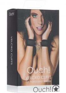 Ouch Velcro Cuffs For Hands Or Ankles Black