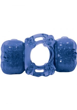 Partners Pleasure Ring Silicone Cock Ring Waterproof Blue