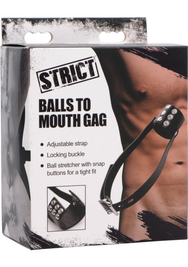 Strict Balls To Mouth Gag Black