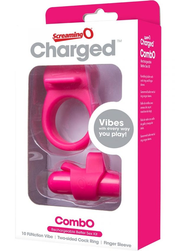 Charged Combo USB Rechargeable Silicone Kit 1 Waterproof Pink