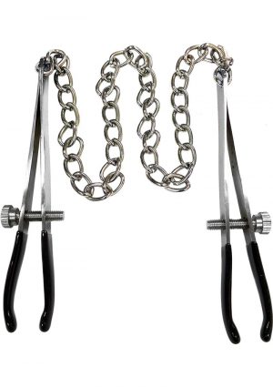 Rouge Tweeze Nipple Chain Adjustable Clamps Stainless Steel