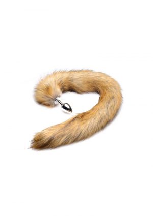 Tailz Mink Tail Butt Plug Brown 4.5 Inch