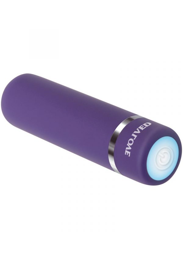 Purple Passion USB Rechargeable Bullet Waterproof Purple 2.8 Inch