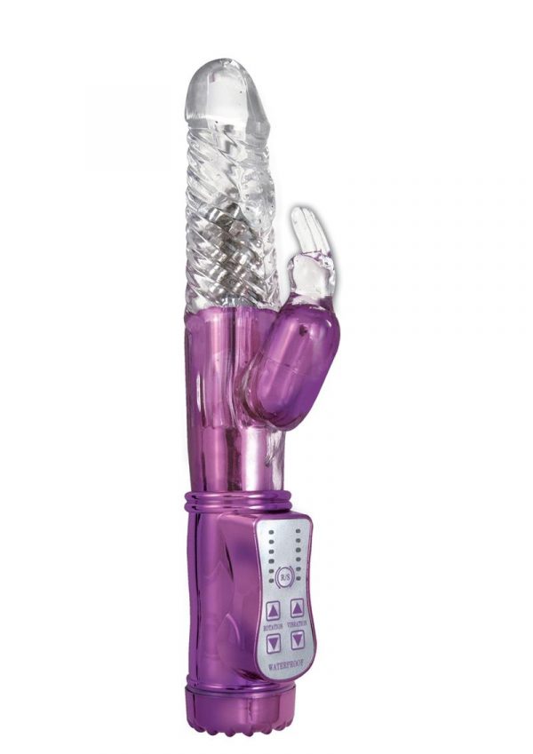 Energize Her Bunny 01 Dual Motor Rotating Rabbit USB Rechargeable Vibe Waterproof Purple 9 inch