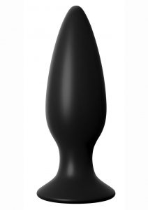 Anal Fantasy Elite Silicone Rechargeable Plug Waterproof Black Large