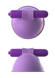 Fantasy For Her Silicone Vibrating Breast Suck-Hers Waterproof Purple