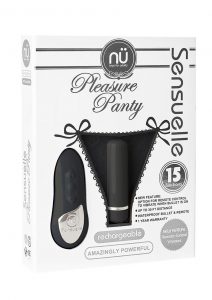 Pleasure Panty Wireless Remote Control Silicone USB Rechargeable Bullet Waterproof Black