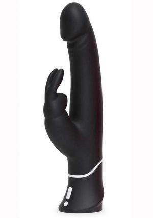 Happy Rabbit Silicone USB Rechargeable G Spot Vibrator Waterproof Black