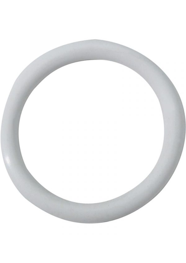 Rubber Cock Ring 1.5 Inch White