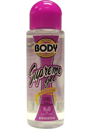 Body Action Supreme Gel Water Based Lubricant 4.8 Ounce