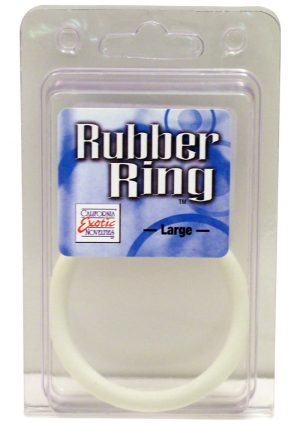 Rubber Cock Ring Large 2 Inch Diameter White