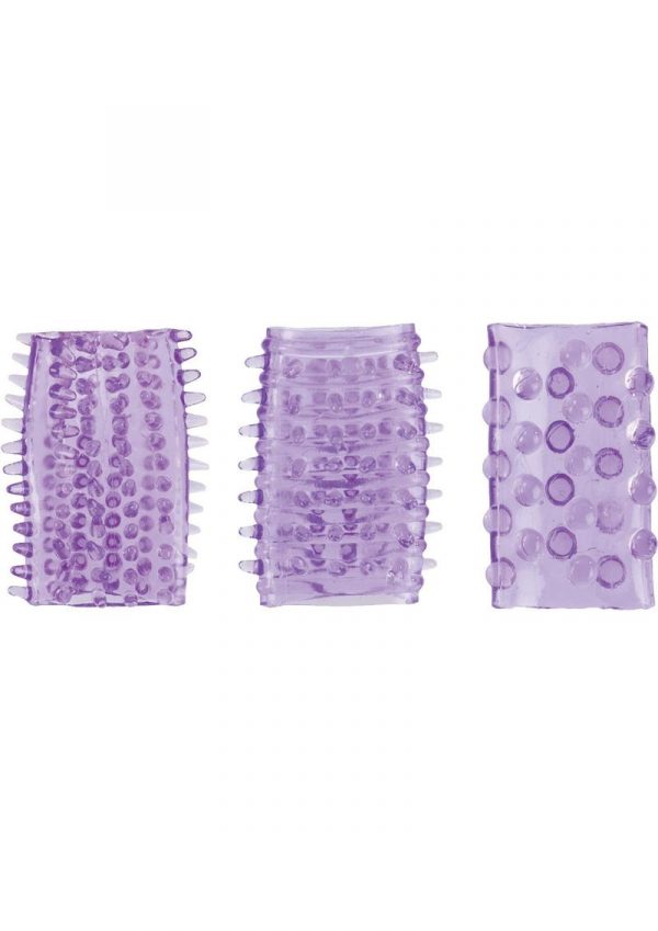 Sensi Rings Purple 3 Pack For Use in Penis Or Vibrator