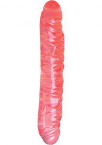 TRANSLUCENCE VEINED DOUBLE DONG 12 INCH PINK