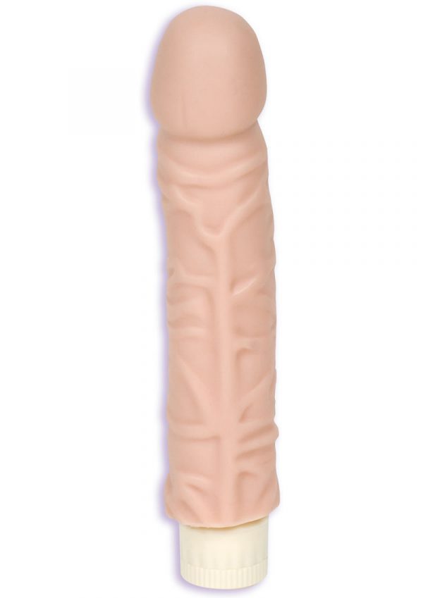 Quivering Cock Vibrator With Sleeve Sil A Gel 8 Inch Flesh