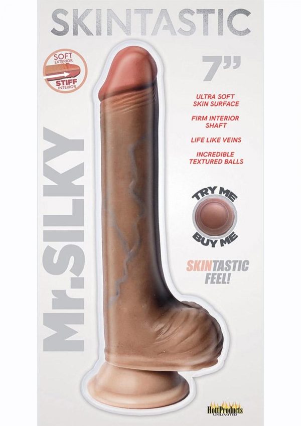 Skintastic So Vein Realistic Dildo With Balls Flesh Waterproof 7 Inch