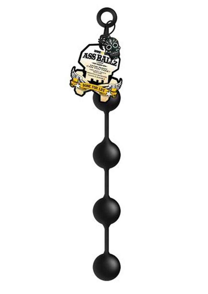 Bone Yard Silicone Ass Ballz Black Large