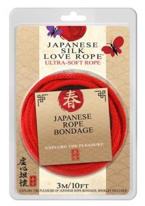 Japanese Silk Love Rope 10 Feet Red