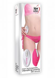 Adam and Eve Eve`s USB Rechargeable Vibrating Panty With Remote Pink