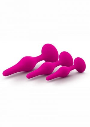 Luxe Beginner Silicone Plug Kit Pink 3 Sizes