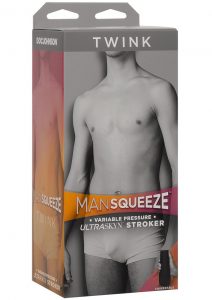 Man Squeeze Twink UltraSkyn Stroker Realistic Anus Vanilla 8 Inches