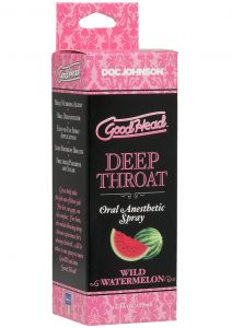 GoodHead Deep Throat Oral Anesthetic Spray Wild Watermelon 2 Ounce