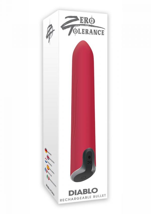 Diablo Rechargeable Bullet Multi Speed Waterproof Red