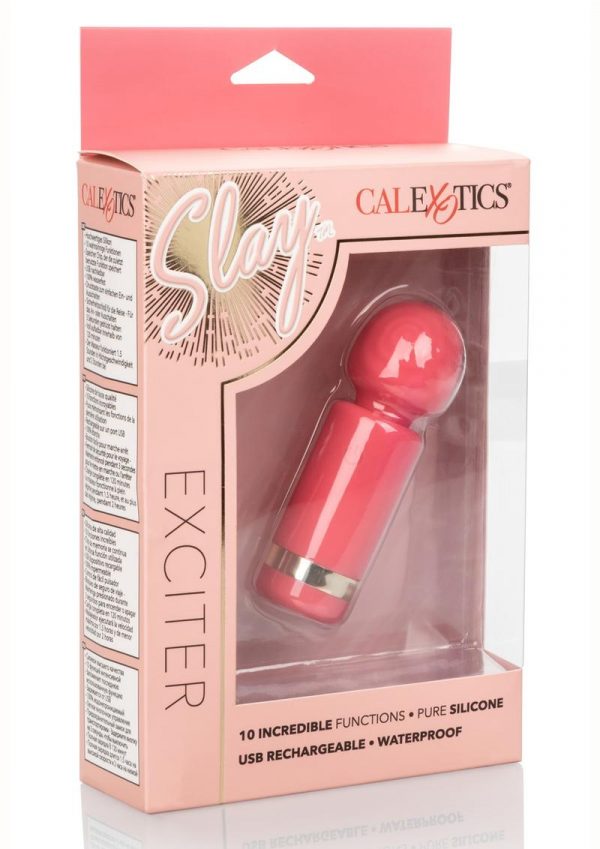 Slay Exciter Massager Multispeed Silicone Pink