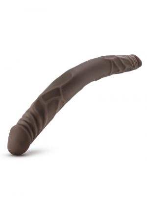 Dr Skin Double Dildo 14in - Chocolate