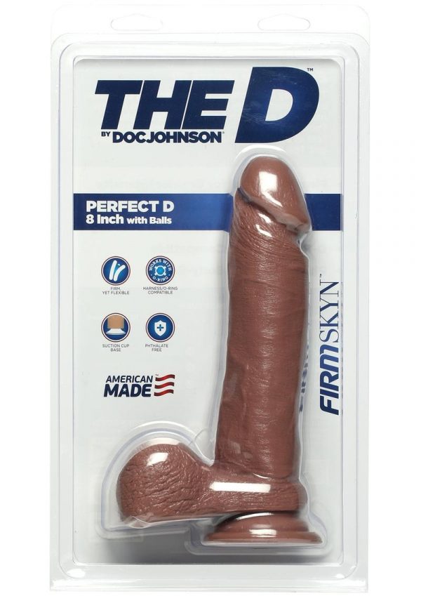 The D Perfect D W/balls Firmskyn 8 Non Vibrating