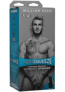Man Squeeze William Seed UltraSkyn Stroker Realistic Anus Vanilla 9 Inches