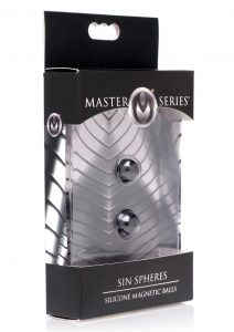 Master Series Sin Spheres Silicone Magnetic Balls Nipple Clamps