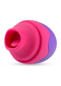 Aria Flutter Tongue  Clitoral Stimulator Nipple Stimulator Silicone Silicone Multi Function Splashproof Pink