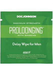 Proloonging With Ginseng Delay Wipes 10ct Pack