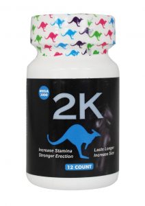 Kangaroo 2K Blue Mega 5000 Male Sexual Enhancement 12 Pills Per Bottle