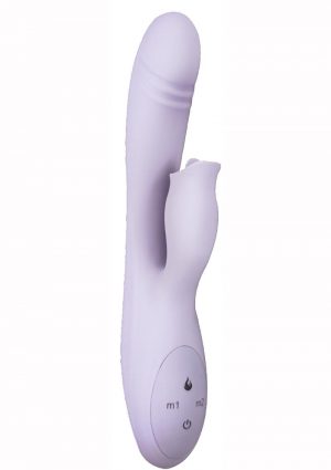 Devine Vibes Heat-up Clit Licker Rechargeable Waterproof Lavender