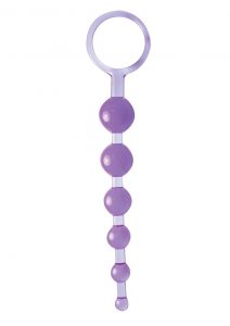 Dragonz Tail Anal Pleasures Silicone Anal Beads Purple