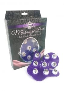 Behind Closed Doors Massage Love Rollerball Massage Glove Blue