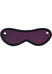 Rouge Leather Blindfold Eye Mask - Purple