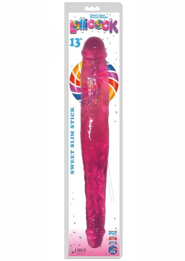 Lollicock Sweet Slim Stick Double Dong 13in - Cherry