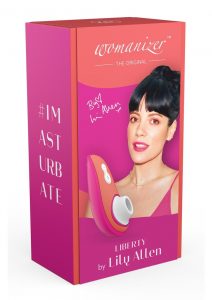 Womanizer Liberty By Lily Allen Silicone USB Rechargeable Clitoral Stimulator - Pink/Orange