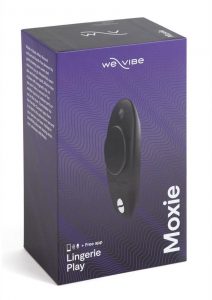 We-Vibe Moxie Silicone Rechargeable Wearable Vibrator With Remote Control - Black