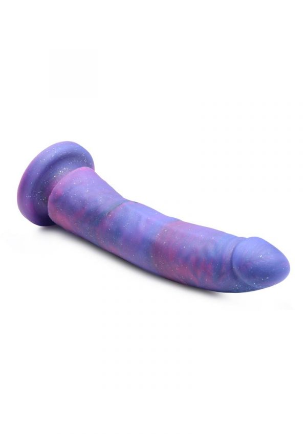 Strap U Magic Stick Glitter Silicone Dildo 8in - Purple